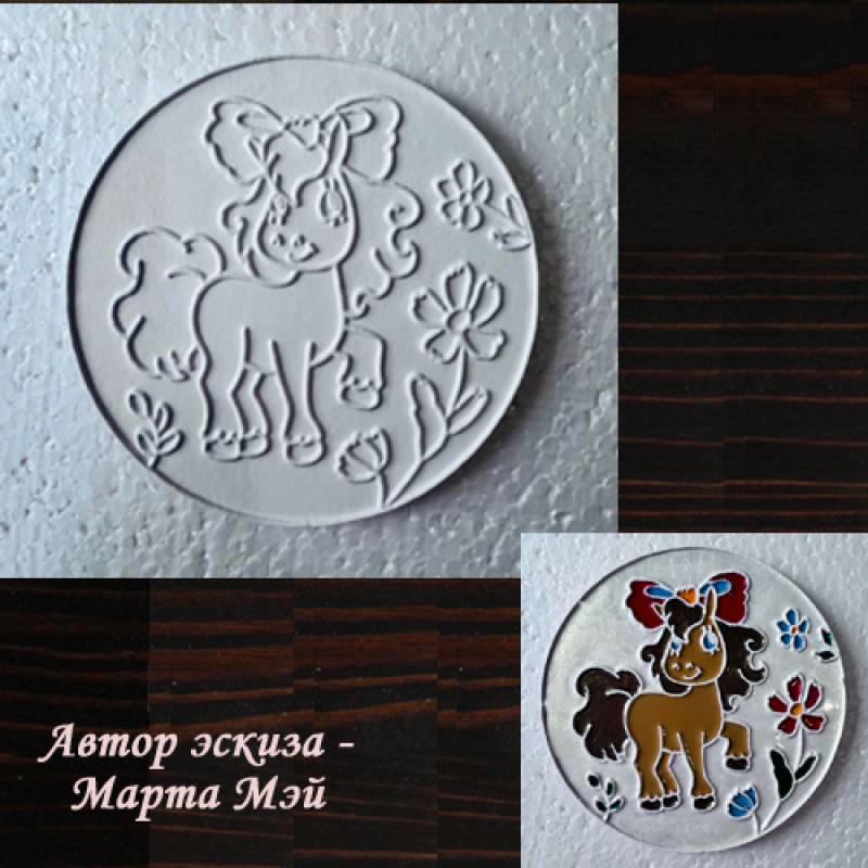Плитка Каф'декоръ  круг 10см. Артикул 1212